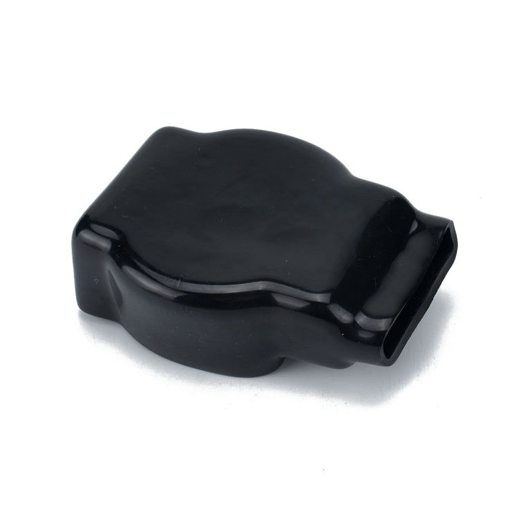 2 PCS Positive and Negative Car Pure Lead Battery Connectors Terminals Clamps Clips with Protective Cover + Copper Terminal