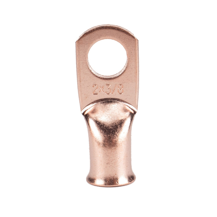 2 PCS Positive and Negative Car Pure Lead Battery Connectors Terminals Clamps Clips with Protective Cover + Copper Terminal