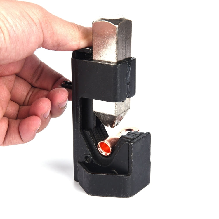 Car Battery Cable Hammer Crimper Hammer Lug Crimper Tool Pliers with T2 Copper 4 x 5/16 Heavy-duty Cold-pressed Wire Terminals