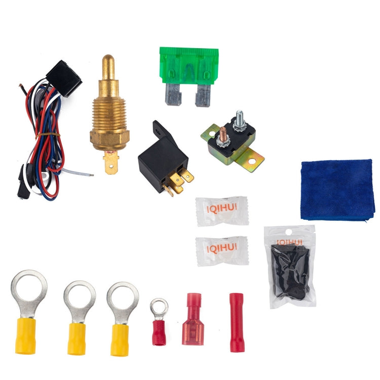 12V 90W 14 inch Car Cooling Fan High-power Modified Tank Fan Cooling Fan Powerful Fan Mini Air Conditioner with Mounting Accessories