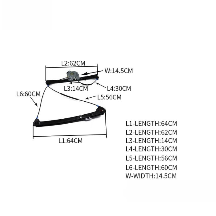 Car Front Left Glass Lift Power Window Regulator LH Driver Side + Toolkit 51338254911 for BMW X5