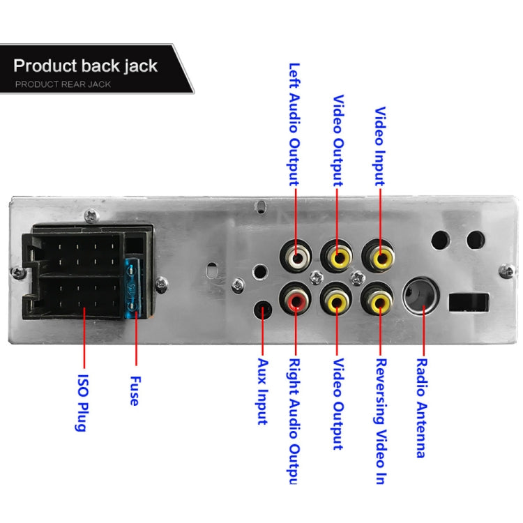 4.1 inch HD Touch Screen Car Bluetooth MP5 Player, Support Mirror Link & FM