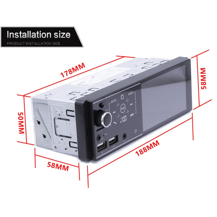 4.1 inch HD Touch Screen Car Bluetooth MP5 Player, Support Mirror Link & FM