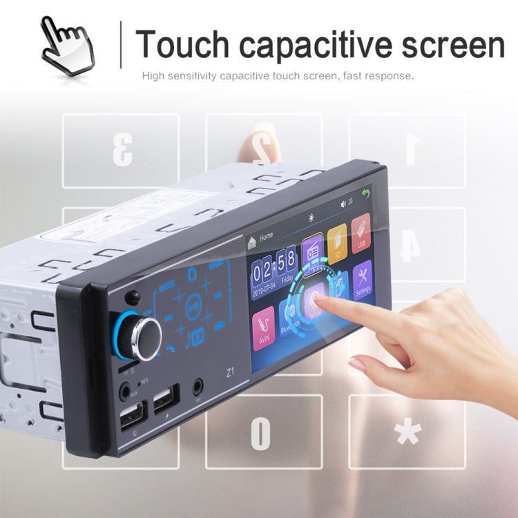 4.1 inch HD Touch Screen Car Bluetooth MP5 Player, Support Mirror Link & FM