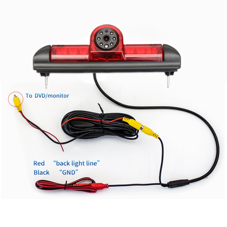 PZ460 Car Waterproof HD High Position Brake Light View Camera for Fiat / Citroen / Peugeot