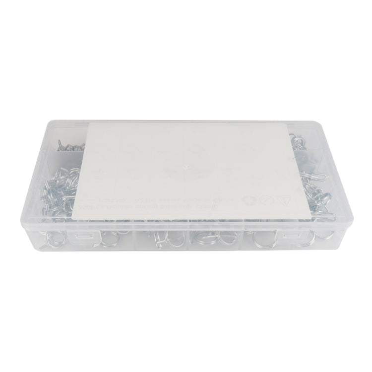 250 PCS Double Wire Spring Tube Clamp Water Pipe Clamps, Size: 5-14mm