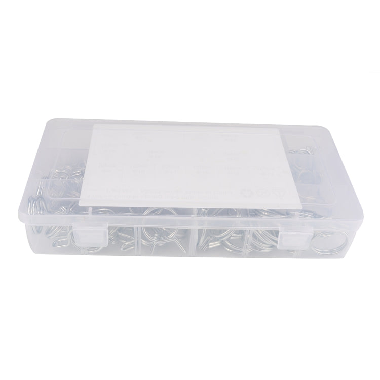 110 PCS Double Wire Spring Tube Clamp Water Pipe Clamps, Size: 9-24mm