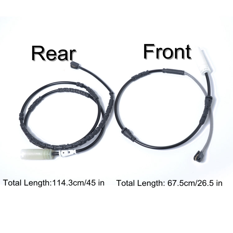 2 PCS Car Front Rear Brake Pad Sensor Cable 34356792562 for BMW E81 / E46 / E90