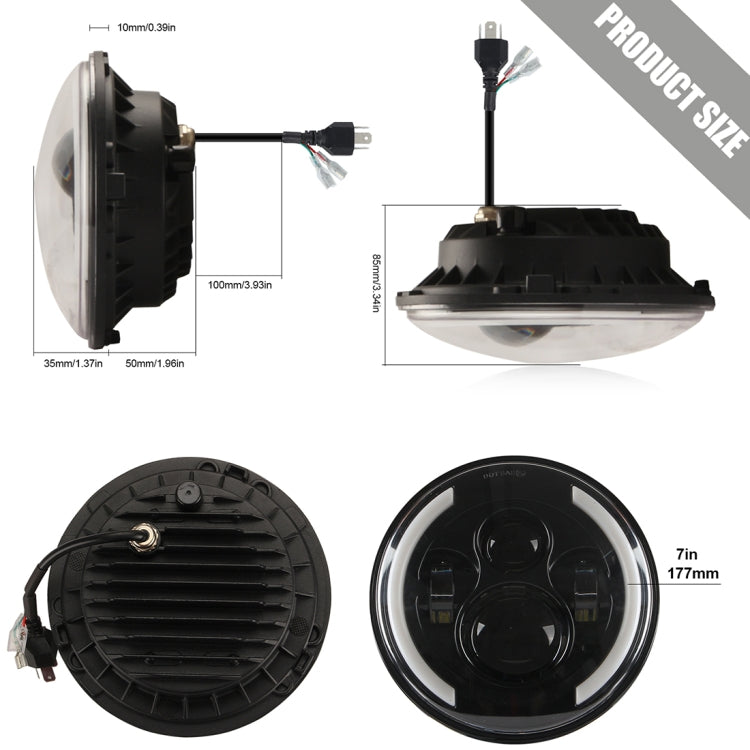 7 inch H4 / H13 DC 9V-30V 3000LM