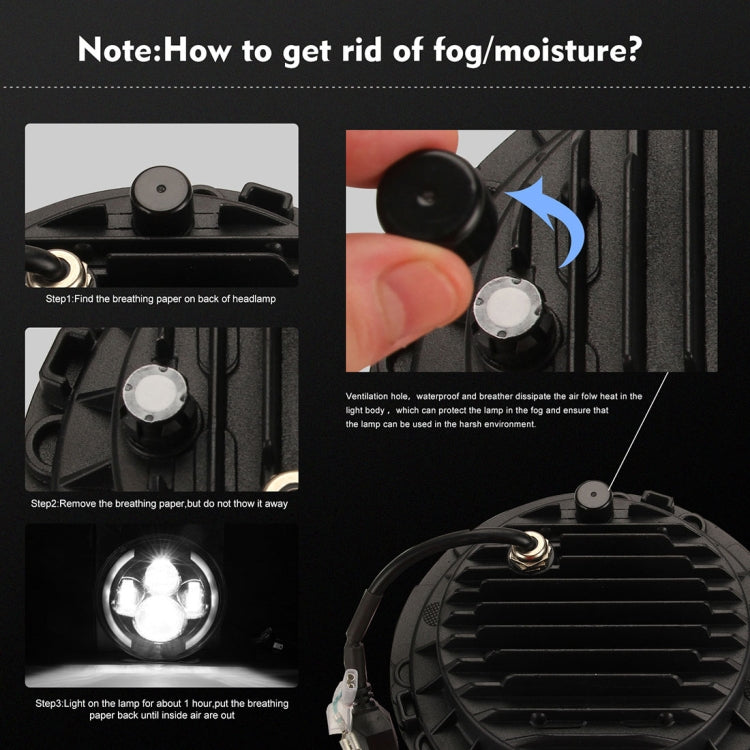 7 inch H4 / H13 DC 9V-30V 3000LM