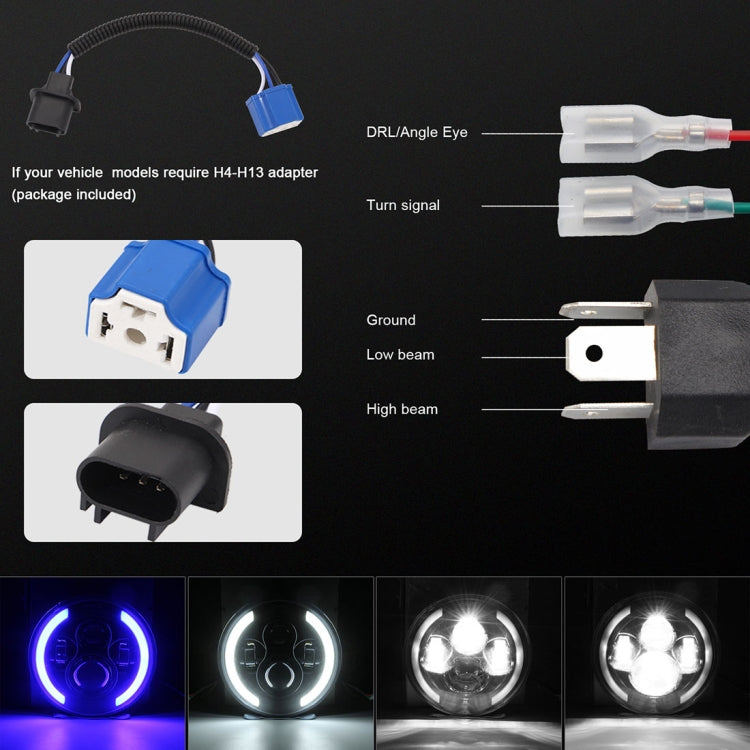 7 inch H4 / H13 DC 9V-30V 3000LM