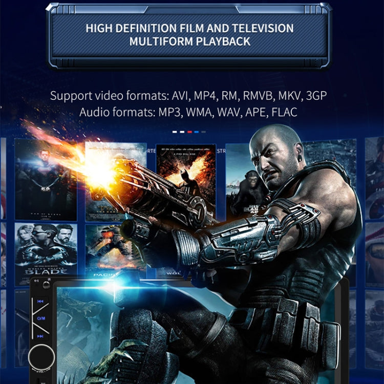 A6 7 inch Universal Car Radio Receiver MP5 Player, Support FM & Bluetooth & Phone Link with Remote Control