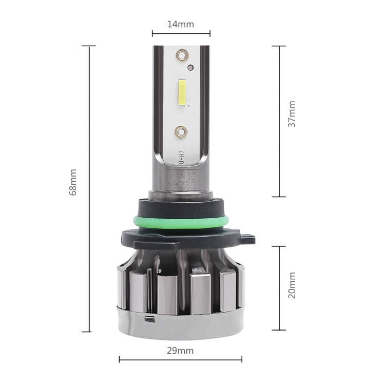 2 PCS Ballast A10 9006 DC9-36V / 13W / 1500LM / 6000K IP68 Car / Motorcycles LED Headlight Lamps / Fog Light