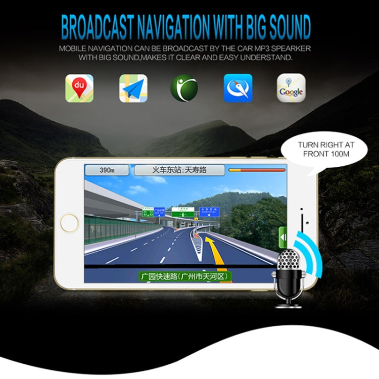 8809 Universal Car 12V Bluetooth Radio Receiver MP3 Player, Support FM with Remote Control
