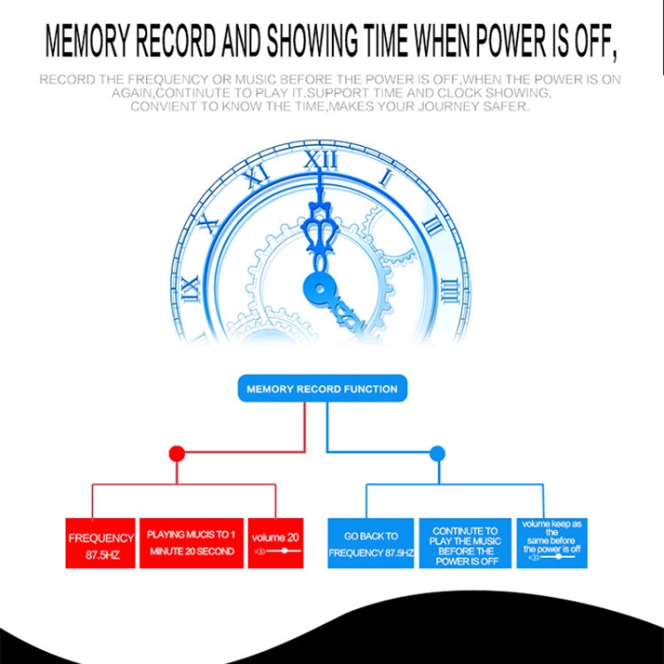 8809 Universal Car 12V Bluetooth Radio Receiver MP3 Player, Support FM with Remote Control