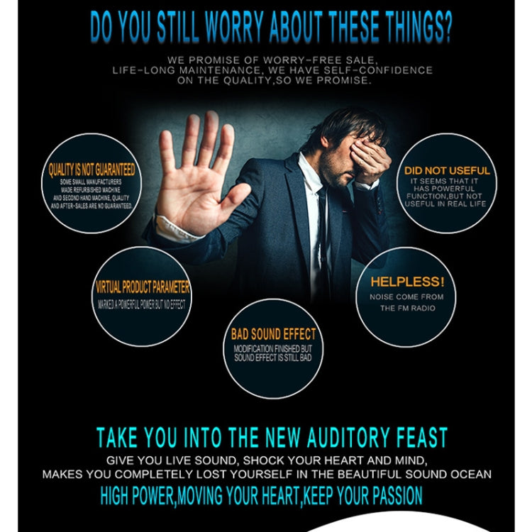 8809 Universal Car 12V Bluetooth Radio Receiver MP3 Player, Support FM with Remote Control