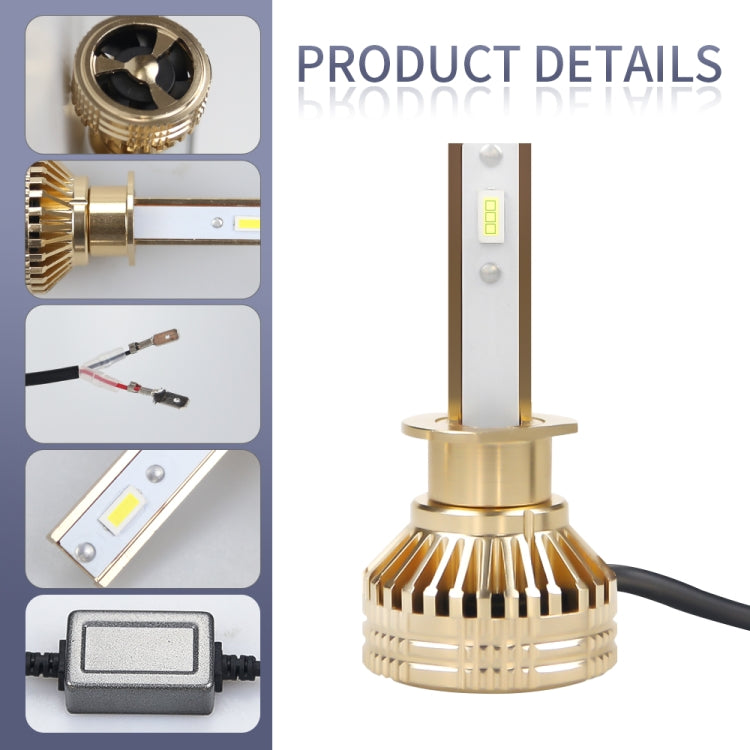 2 PCS EV17 H1 DC8-48V / 30W / 3000LM / 6000K IP67 Car LED Headlight Lamps (White Blue)