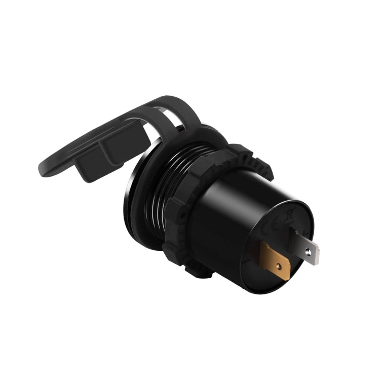 Universal Car QC3.0 Dual Port USB Charger Power Outlet Adapter 5V 2.4A IP66 with LED Digital Voltmeter