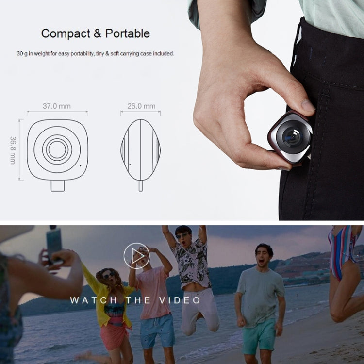 For Huawei CV60 Panoramic Camera with Dual 13 Megapixel Lens, Support 360 Degree Photo / Video, Asteroid / Crystal Ball / Fish Eye Effect, Self-timer, Social Sharing, Animation Production, VR Browsing
