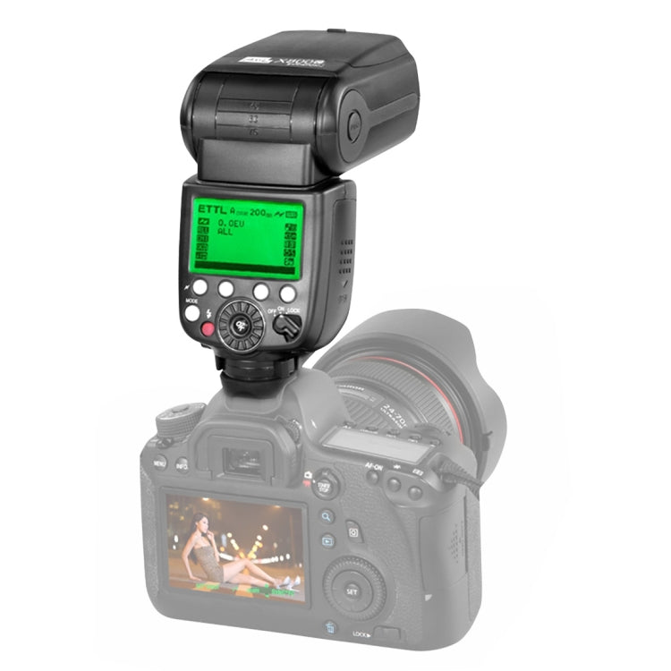 PIXEL X800N Standard iTTL / M / PRT Flash Light Speedlite for Nikon Camera
