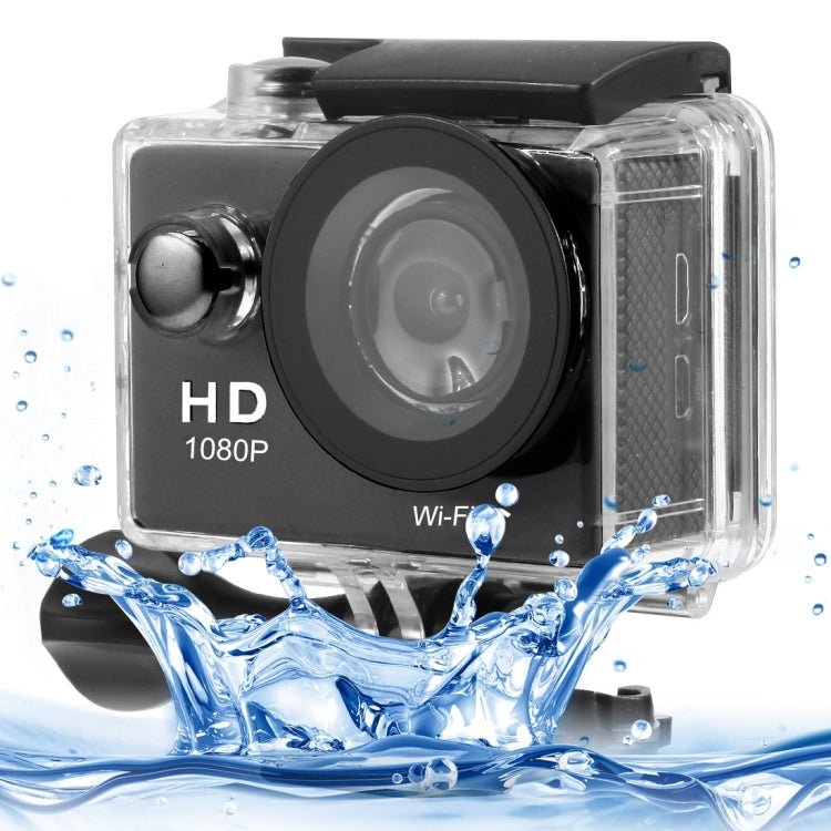 N9 1080P HDMI Waterproof Sport Action Camera Professional Portable 2.0 inch Screen 140 Degrees Wide Angle Lens Support WiFi Function, Water Resistant Depth: 30M