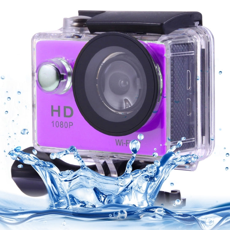 N9 1080P HDMI Waterproof Sport Action Camera Professional Portable 2.0 inch Screen 140 Degrees Wide Angle Lens Support WiFi Function, Water Resistant Depth: 30M