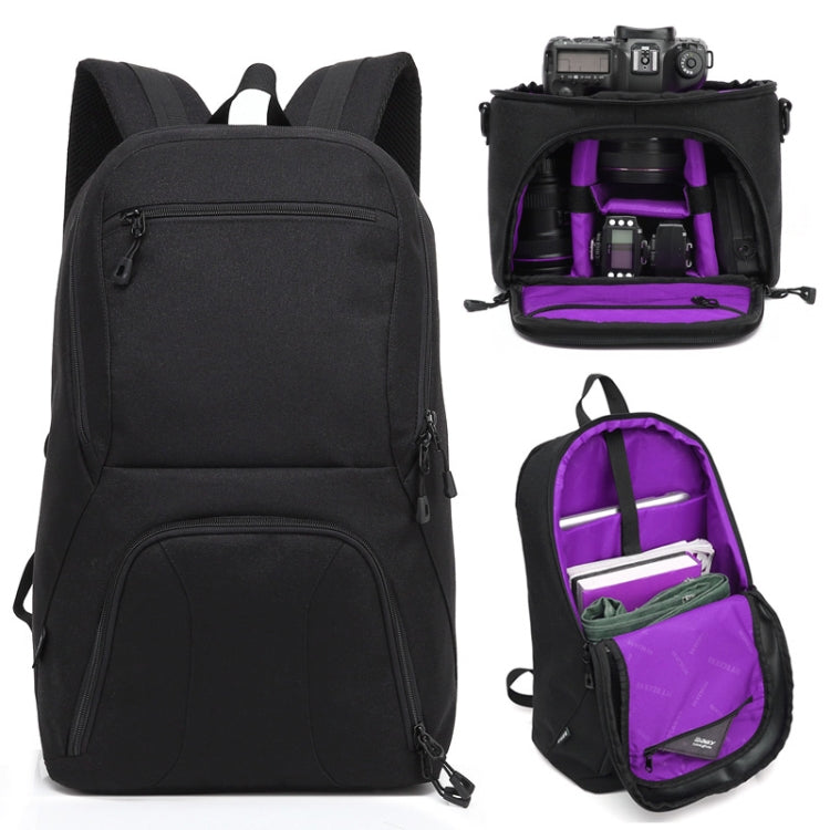 HUWANG 2 in 1 Waterproof Anti-theft Outdoor Dual Shoulders Backpack + Shockproof Camera Case Bag