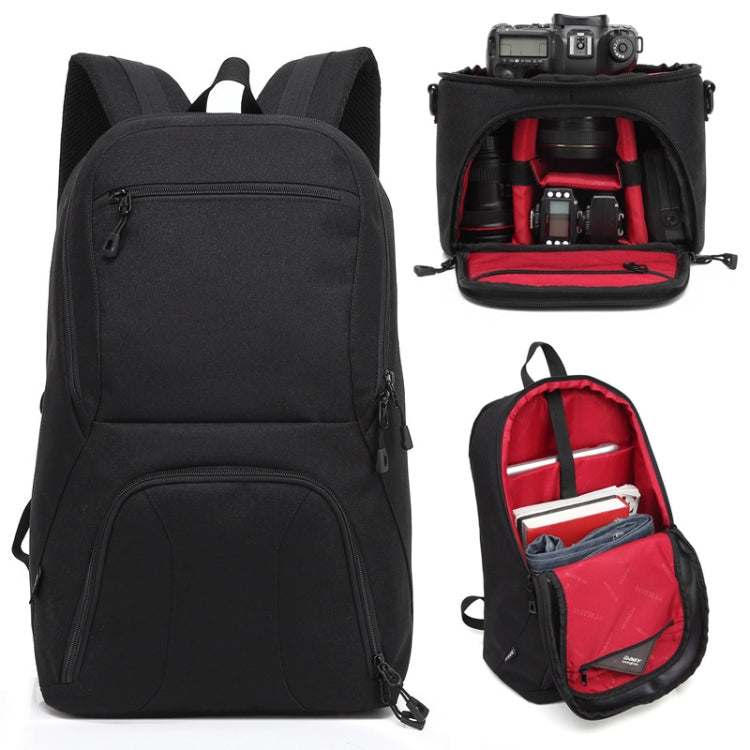 HUWANG 2 in 1 Waterproof Anti-theft Outdoor Dual Shoulders Backpack + Shockproof Camera Case Bag