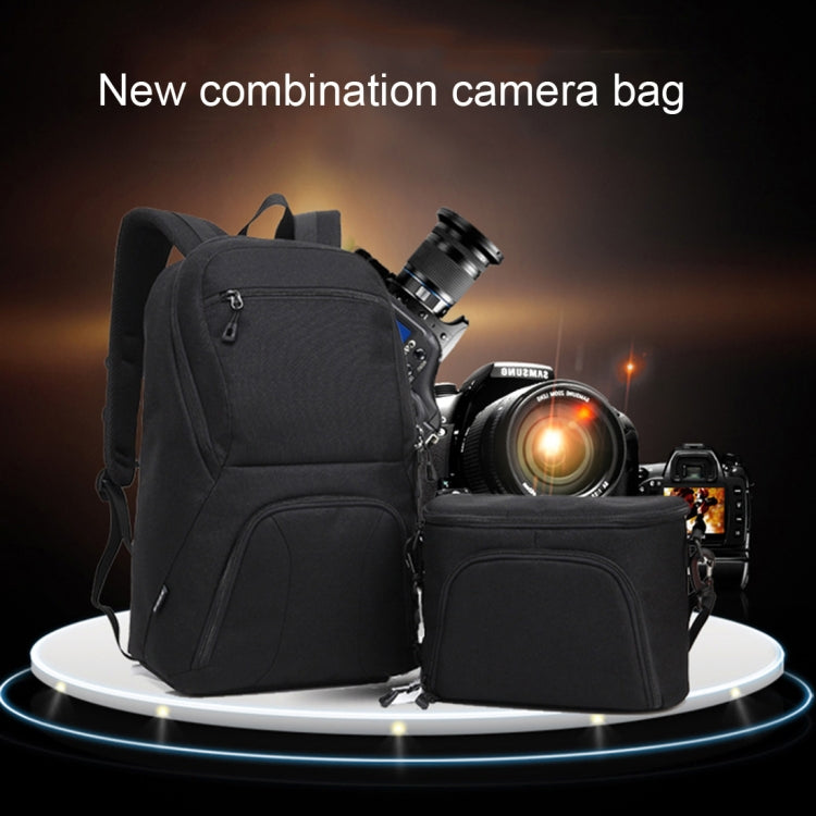 HUWANG 2 in 1 Waterproof Anti-theft Outdoor Dual Shoulders Backpack + Shockproof Camera Case Bag