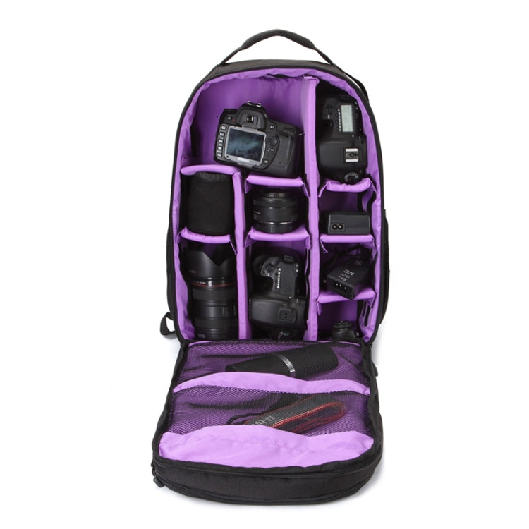 HUWANG Multi-functional Waterproof Dual Shoulder Backpack Padded Shockproof Camera Case Bag