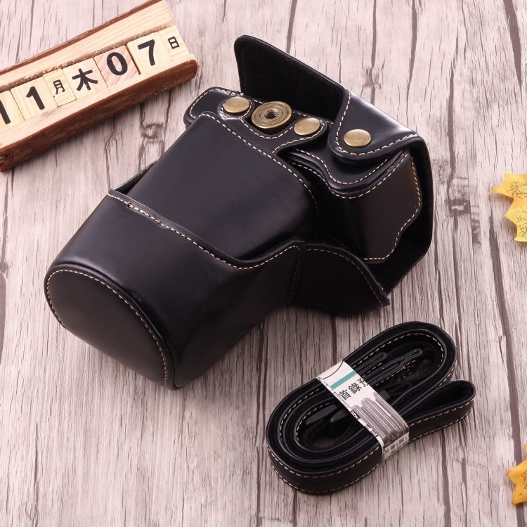 Full Body Camera PU Leather Case Bag with Strap for Canon EOS M3