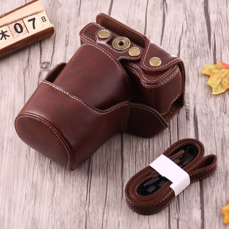 Full Body Camera PU Leather Case Bag with Strap for Canon EOS M3