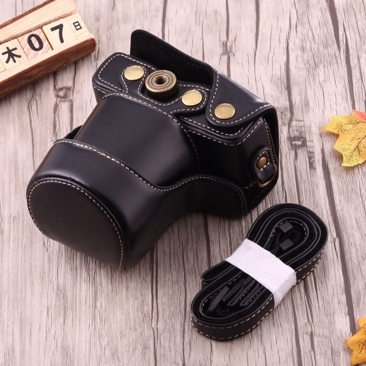 Full Body Camera PU Leather Case Bag with Strap for Canon EOS M10