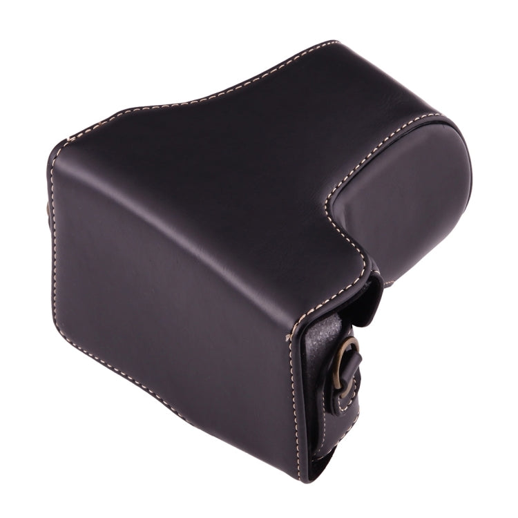 Full Body Camera PU Leather Case Bag with Strap for Canon EOS M10