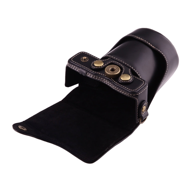 Full Body Camera PU Leather Case Bag with Strap for Canon EOS M10