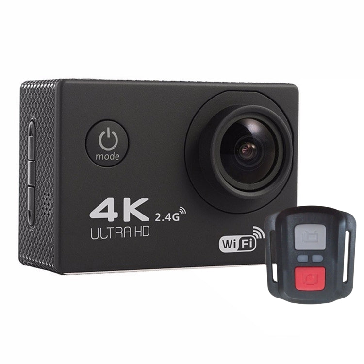F60R 2.0 inch Screen 4K 170 Degrees Wide Angle WiFi Sport Action Camera Camcorder with Waterproof Housing Case & Remote Controller, Support 64GB Micro SD Card