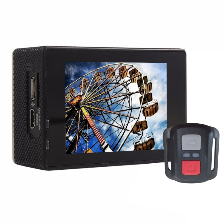 F60R 2.0 inch Screen 4K 170 Degrees Wide Angle WiFi Sport Action Camera Camcorder with Waterproof Housing Case & Remote Controller, Support 64GB Micro SD Card