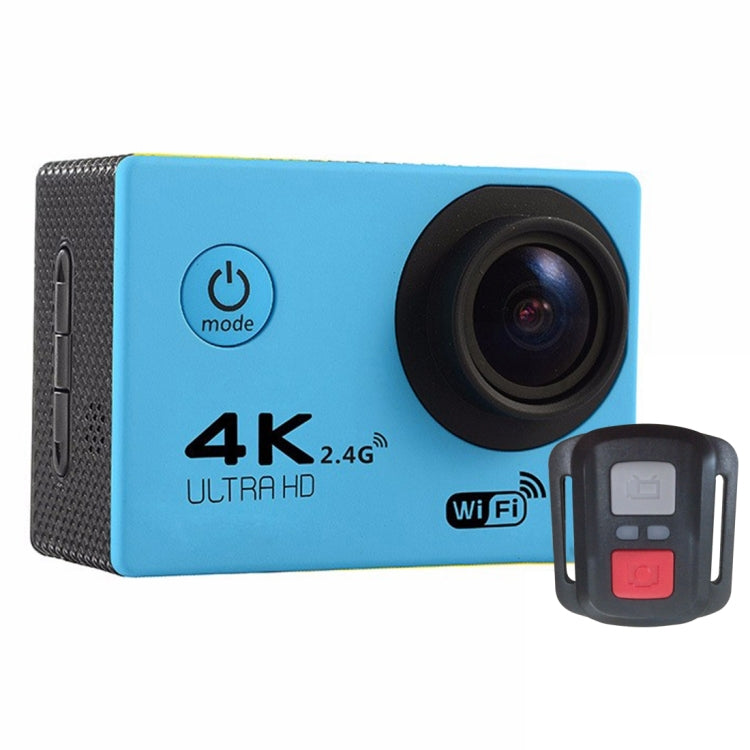 F60R 2.0 inch Screen 4K 170 Degrees Wide Angle WiFi Sport Action Camera Camcorder with Waterproof Housing Case & Remote Controller, Support 64GB Micro SD Card