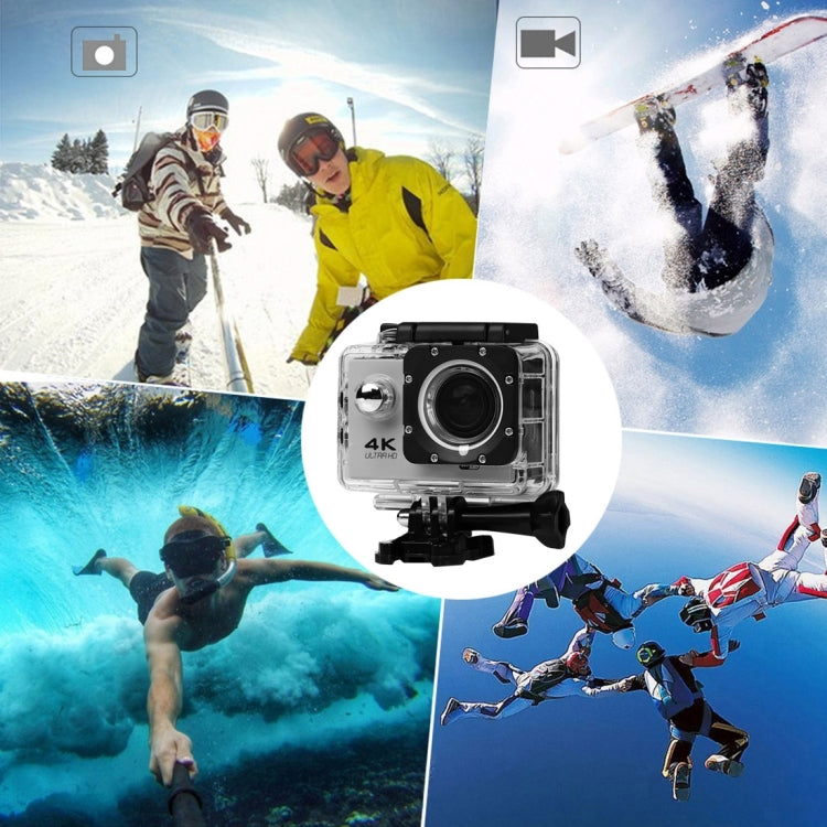 F60R 2.0 inch Screen 4K 170 Degrees Wide Angle WiFi Sport Action Camera Camcorder with Waterproof Housing Case & Remote Controller, Support 64GB Micro SD Card