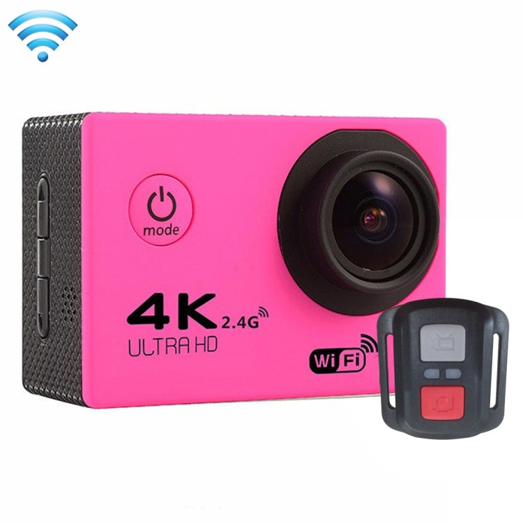 F60R 2.0 inch Screen 4K 170 Degrees Wide Angle WiFi Sport Action Camera Camcorder with Waterproof Housing Case & Remote Controller, Support 64GB Micro SD Card