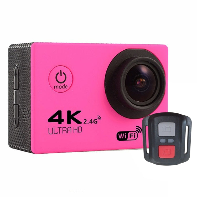 F60R 2.0 inch Screen 4K 170 Degrees Wide Angle WiFi Sport Action Camera Camcorder with Waterproof Housing Case & Remote Controller, Support 64GB Micro SD Card
