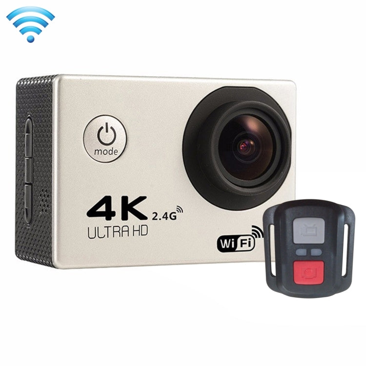 F60R 2.0 inch Screen 4K 170 Degrees Wide Angle WiFi Sport Action Camera Camcorder with Waterproof Housing Case & Remote Controller, Support 64GB Micro SD Card