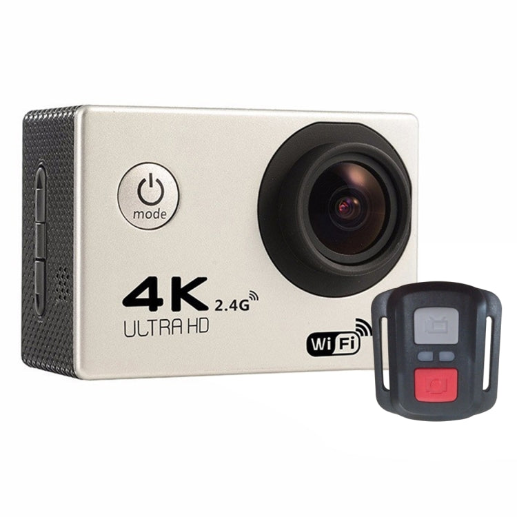 F60R 2.0 inch Screen 4K 170 Degrees Wide Angle WiFi Sport Action Camera Camcorder with Waterproof Housing Case & Remote Controller, Support 64GB Micro SD Card