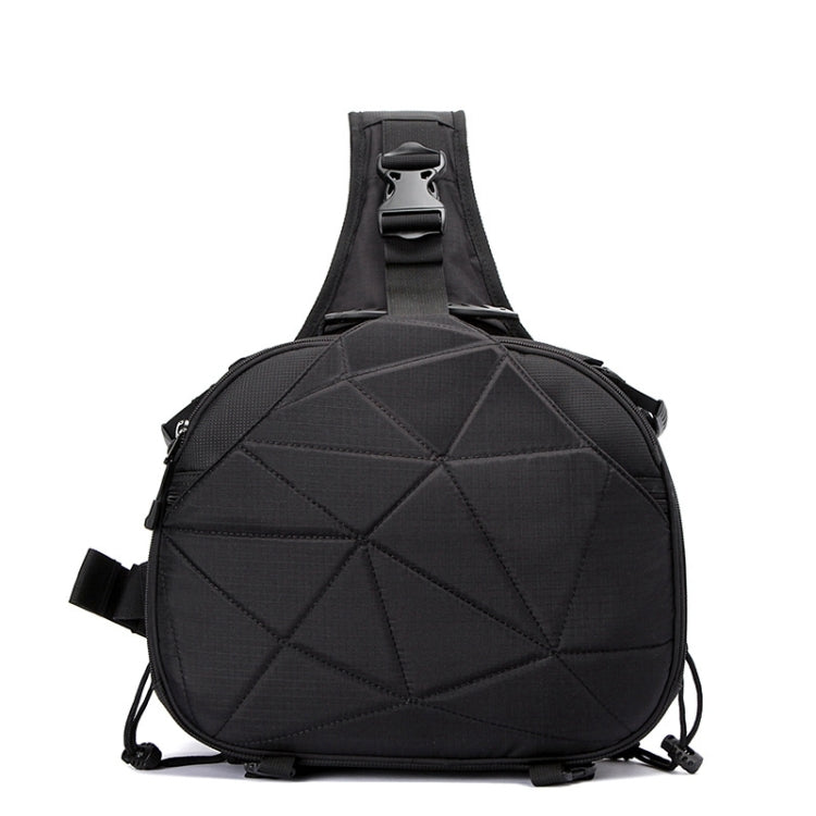 Triangle Shape Tscope Sling Shoulder Cross Digital Camera Bags Case Soft Bag with Rain Cover for Canon Nikon Sony, Size: 33*24*17cm