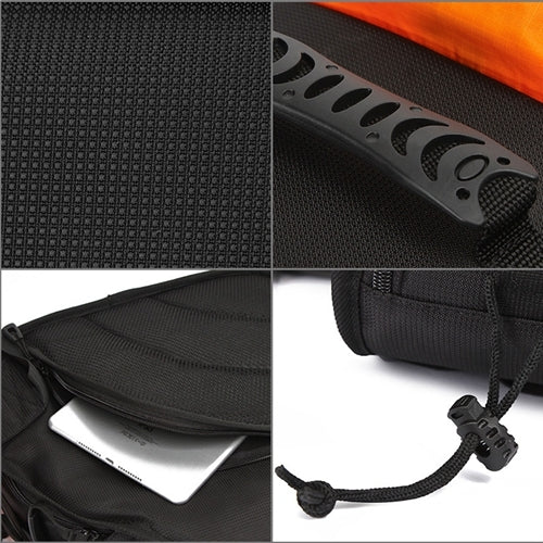 Triangle Shape Tscope Sling Shoulder Cross Digital Camera Bags Case Soft Bag with Rain Cover for Canon Nikon Sony, Size: 33*24*17cm