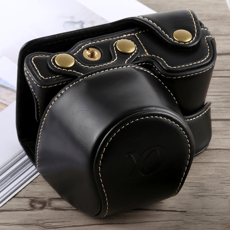 Full Body Camera PU Leather Case Bag with Strap for Sony A6300
