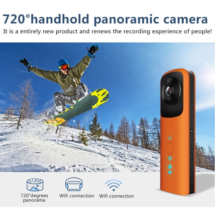 G601 12MP Dual Lens 720 Degree Panorama Sport Action Camera, Support WiFi & 128GB Micro SD Card