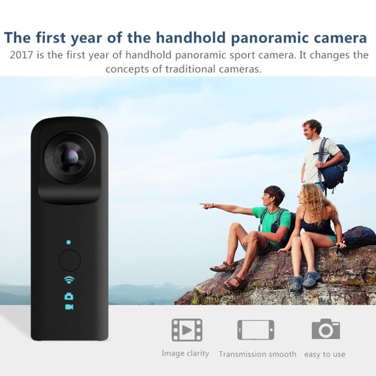 G601 12MP Dual Lens 720 Degree Panorama Sport Action Camera, Support WiFi & 128GB Micro SD Card