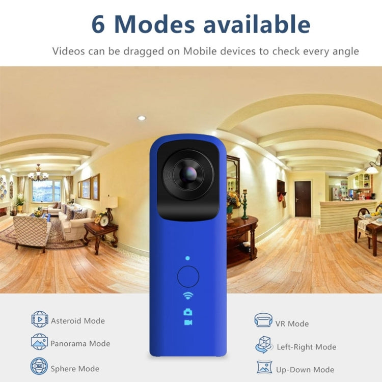 G601 12MP Dual Lens 720 Degree Panorama Sport Action Camera, Support WiFi & 128GB Micro SD Card