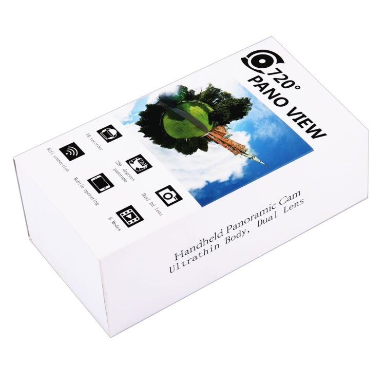 G601 12MP Dual Lens 720 Degree Panorama Sport Action Camera, Support WiFi & 128GB Micro SD Card